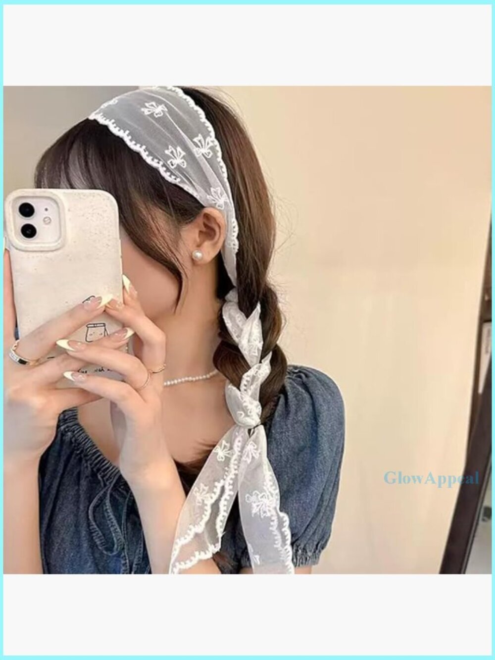 53 Inch Lace Head Scarf Hairband Ribbon Multi-Functional Accessory